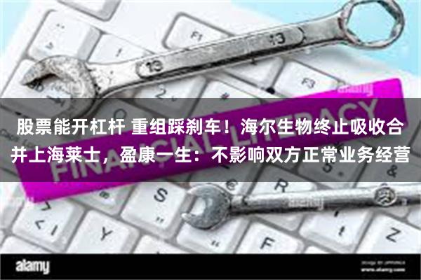 股票能开杠杆 重组踩刹车！海尔生物终止吸收合并上海莱士，盈康一生：不影响双方正常业务经营